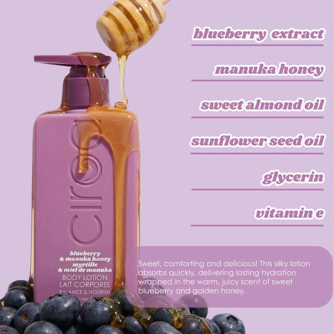 Blueberry & Manuka Honey Body Lotion