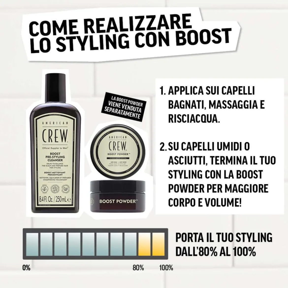 Boost pre-styling shampoo