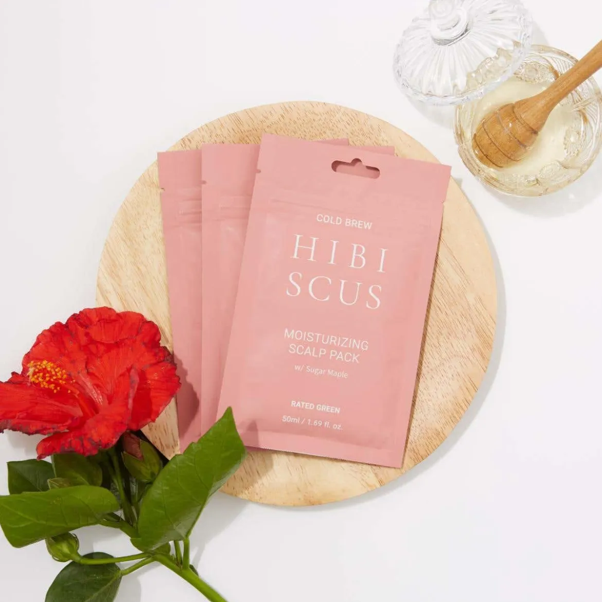 Cold Brew Hibiscus Moisturizing Scalp Pack W/Honey