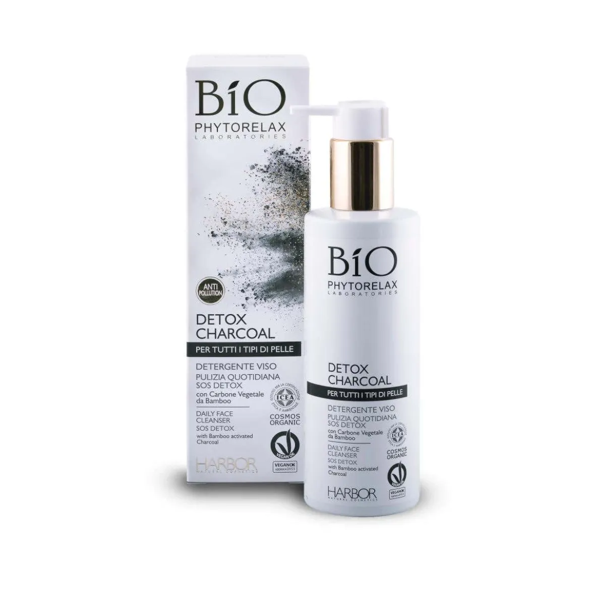 Detox charcoal detergente purificante viso