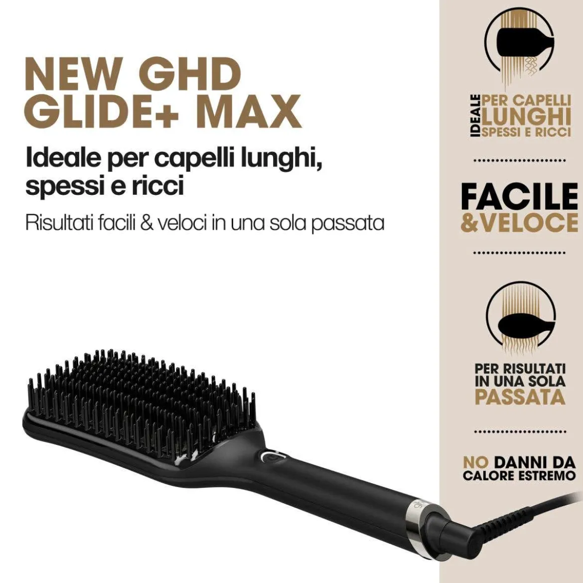Glide+ Max spazzola riscaldata