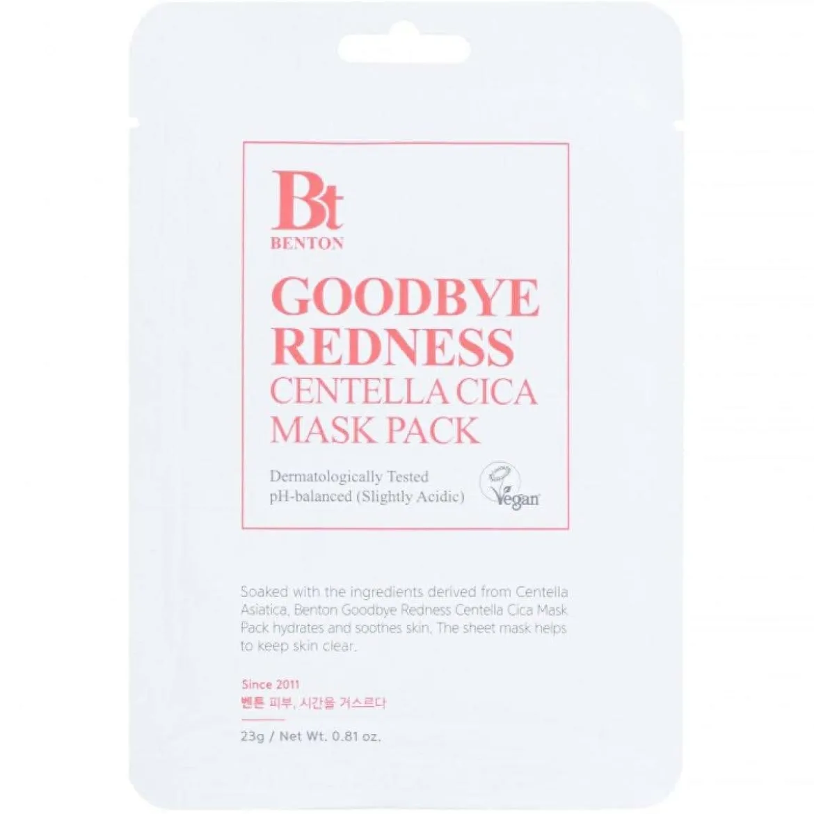 Goodbye Redness Centella Mask