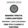 Grooming cream medium hold high shine