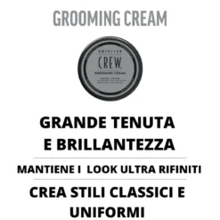 Grooming cream medium hold high shine