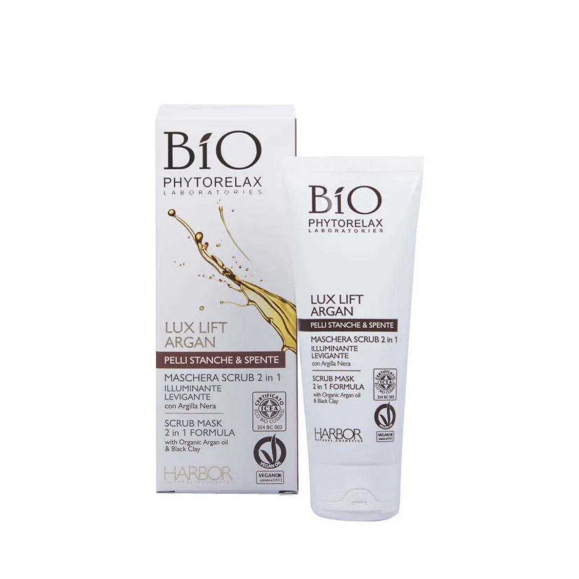 Lux lift argan maschera scrub