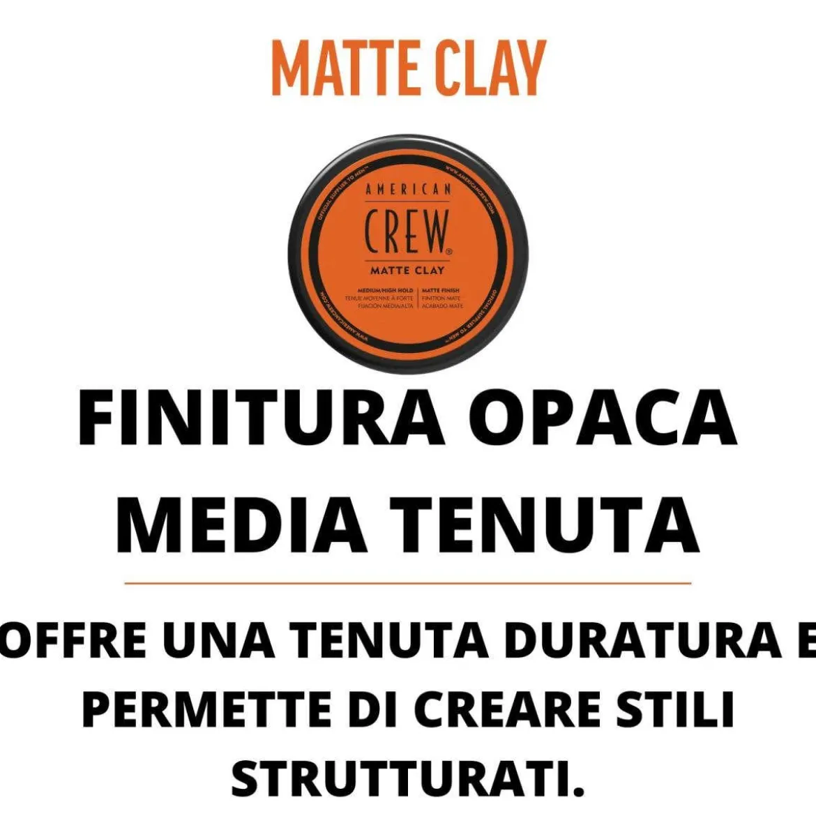 Matte Clay medium-high hold matte finish