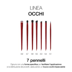 Pennello per il contorno occhi