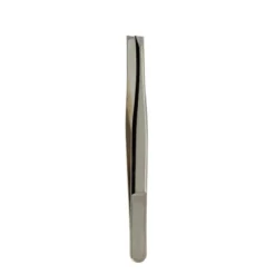 Pinzetta Di Precisione Con Punta Obliqua. In Acciaio Cromato.