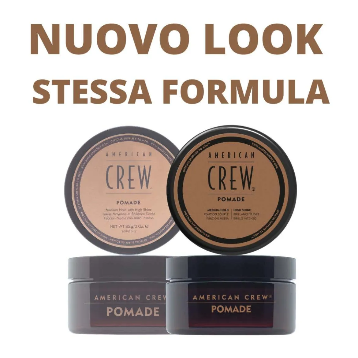 Pomade medium hold high shine