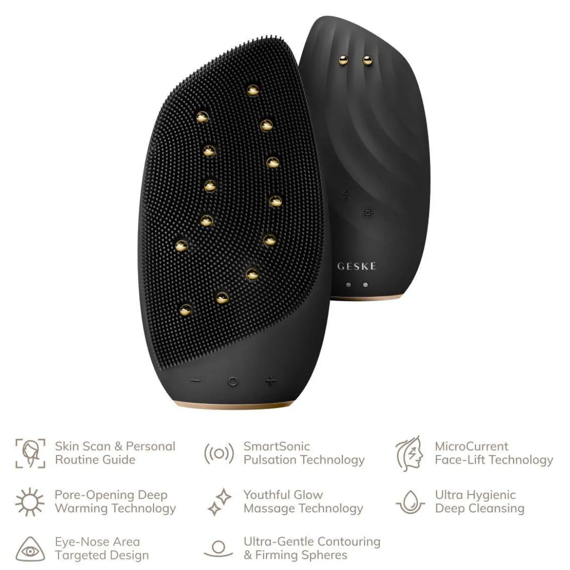 Sonic Thermo Facial Brush & Face-Lifter 8 in 1 - GREY
